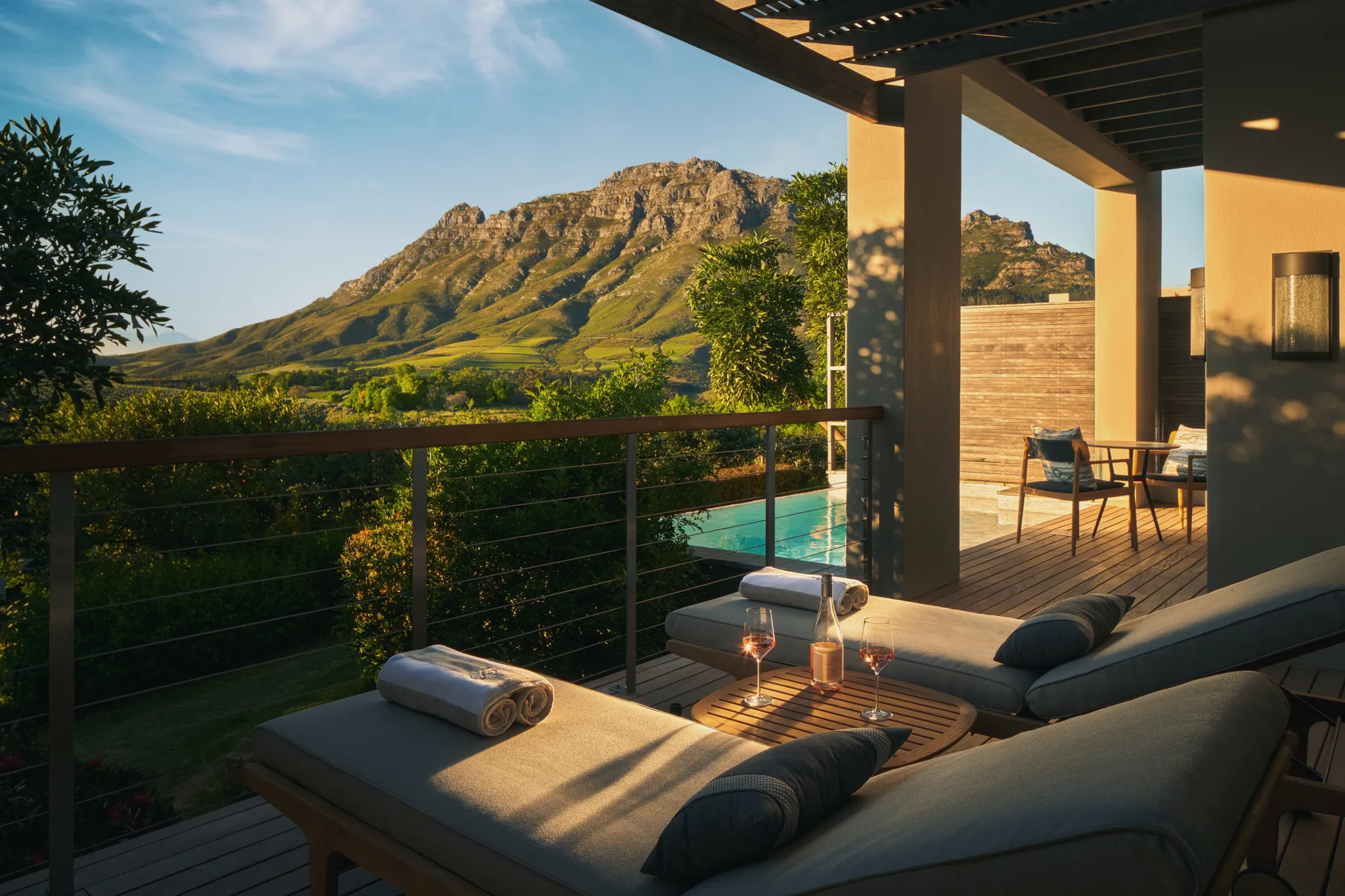 Delaire Graff Estate Luxury Lodge Terrace