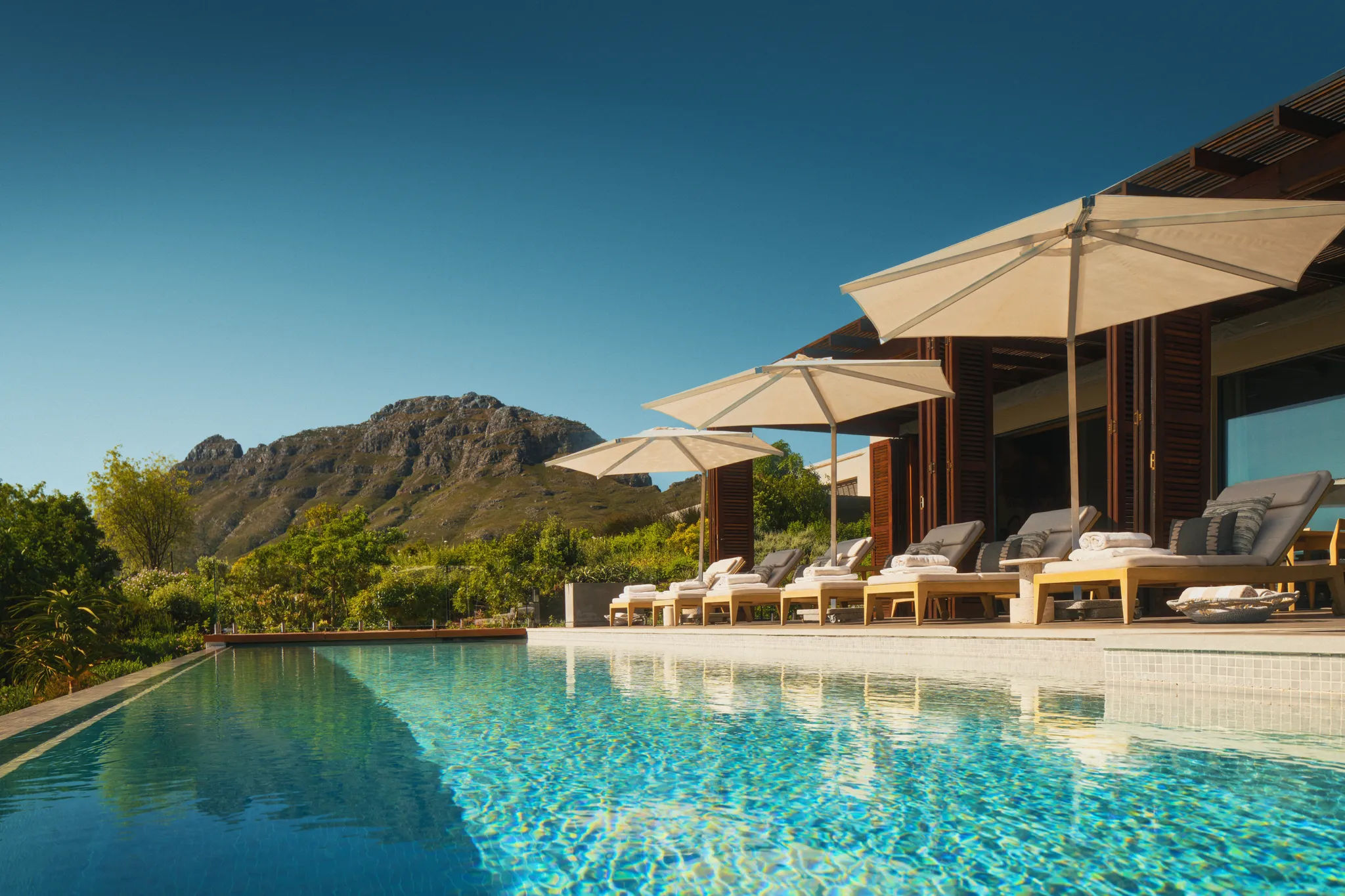 Delaire Graff Owner's Villa Pool Deck