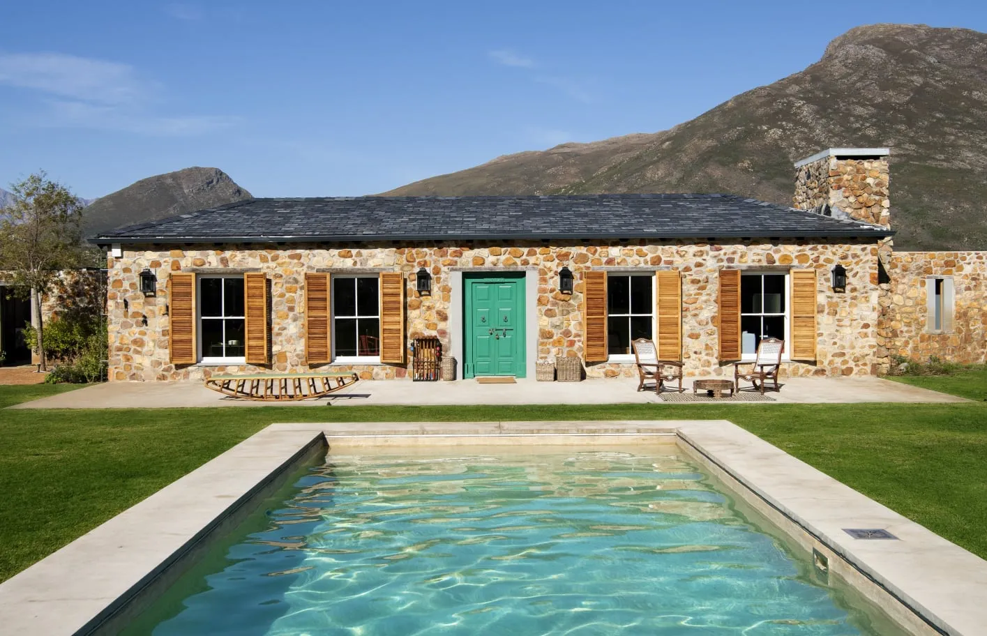 India House and warm pool