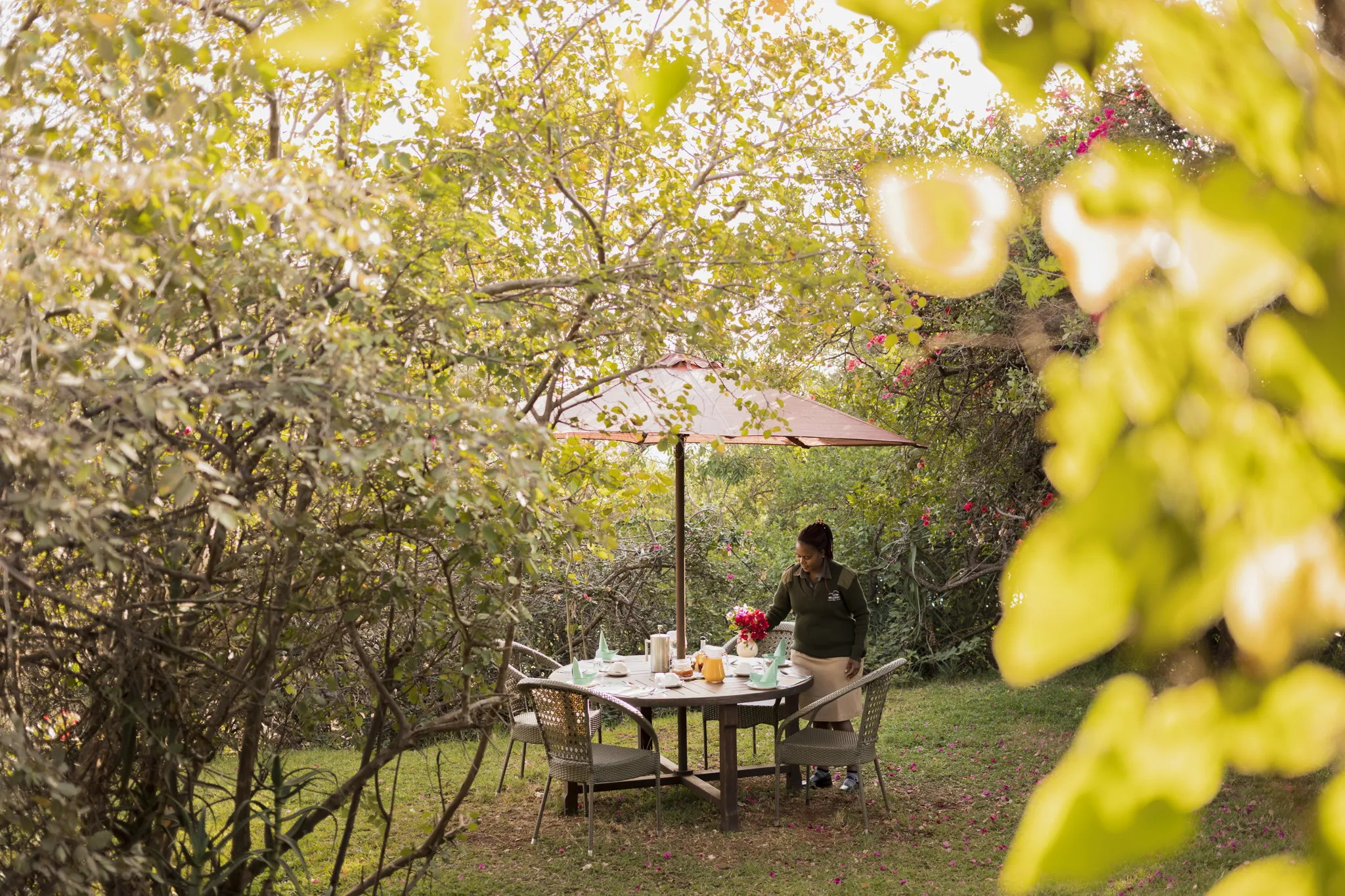 Private dining: garden