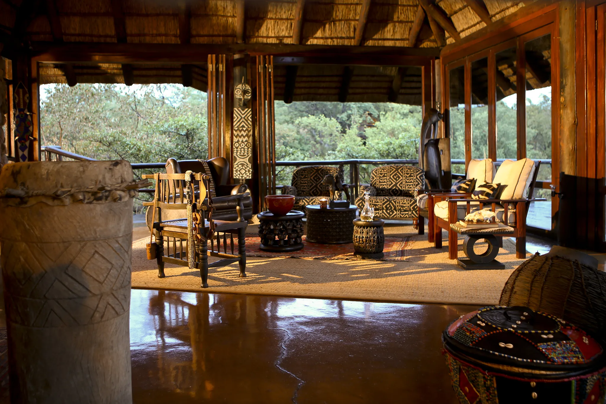Interior of the main lodge