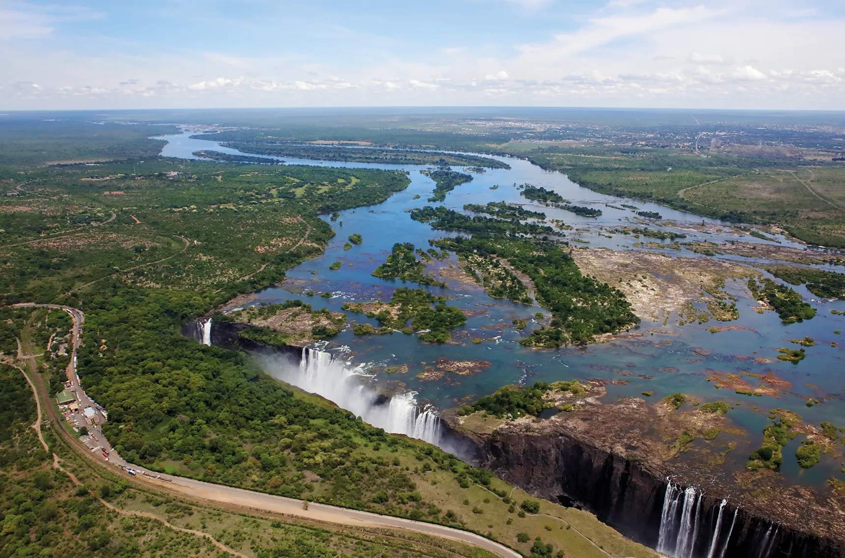 Vic Falls Aerial to Matetsi curve