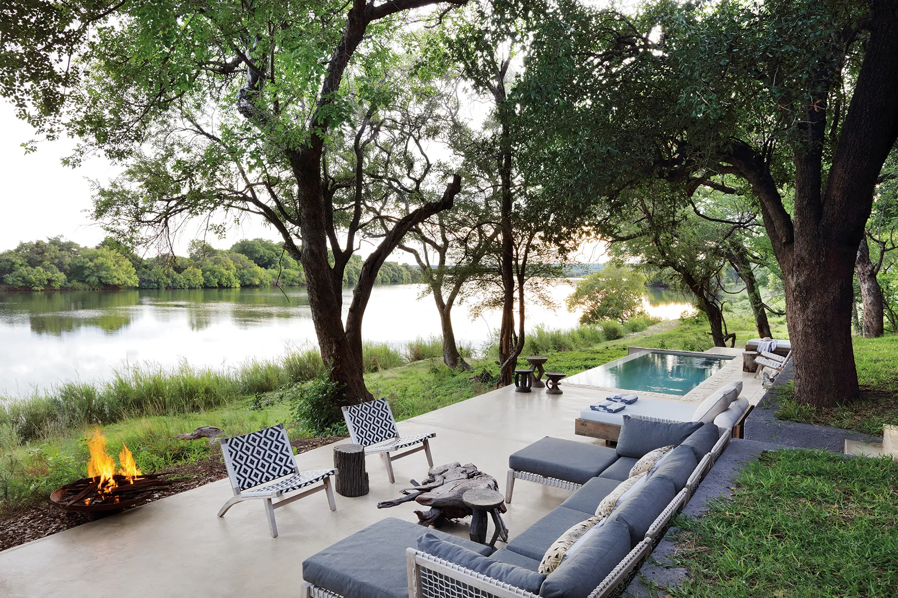 Matetsi River House Outdoor Living