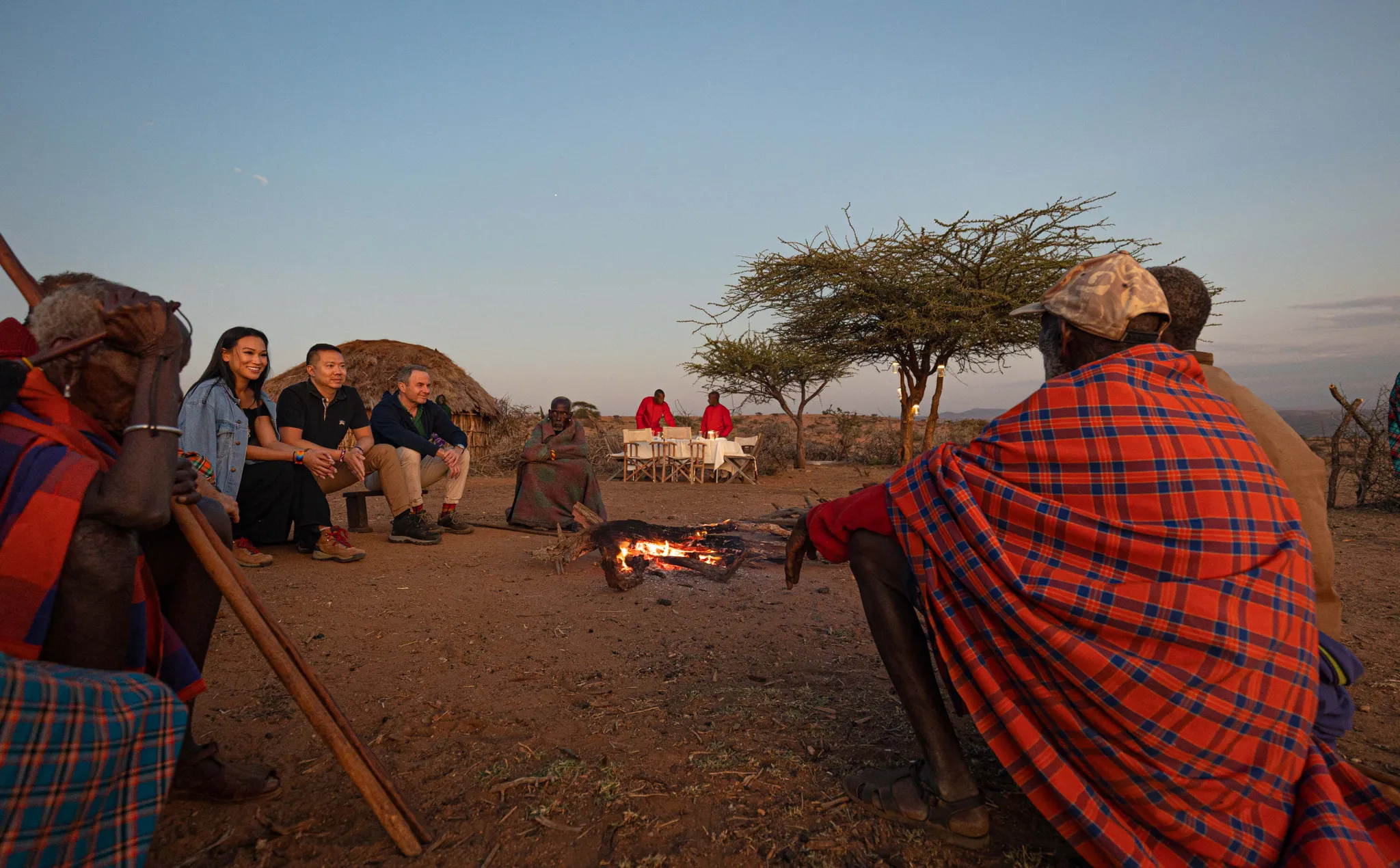 a chat with the Elders at a manyatta
