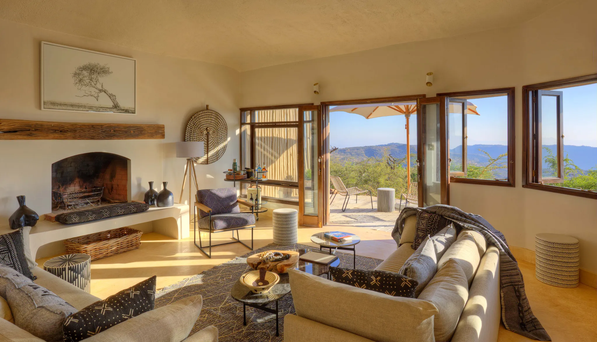 living room at Boscia house