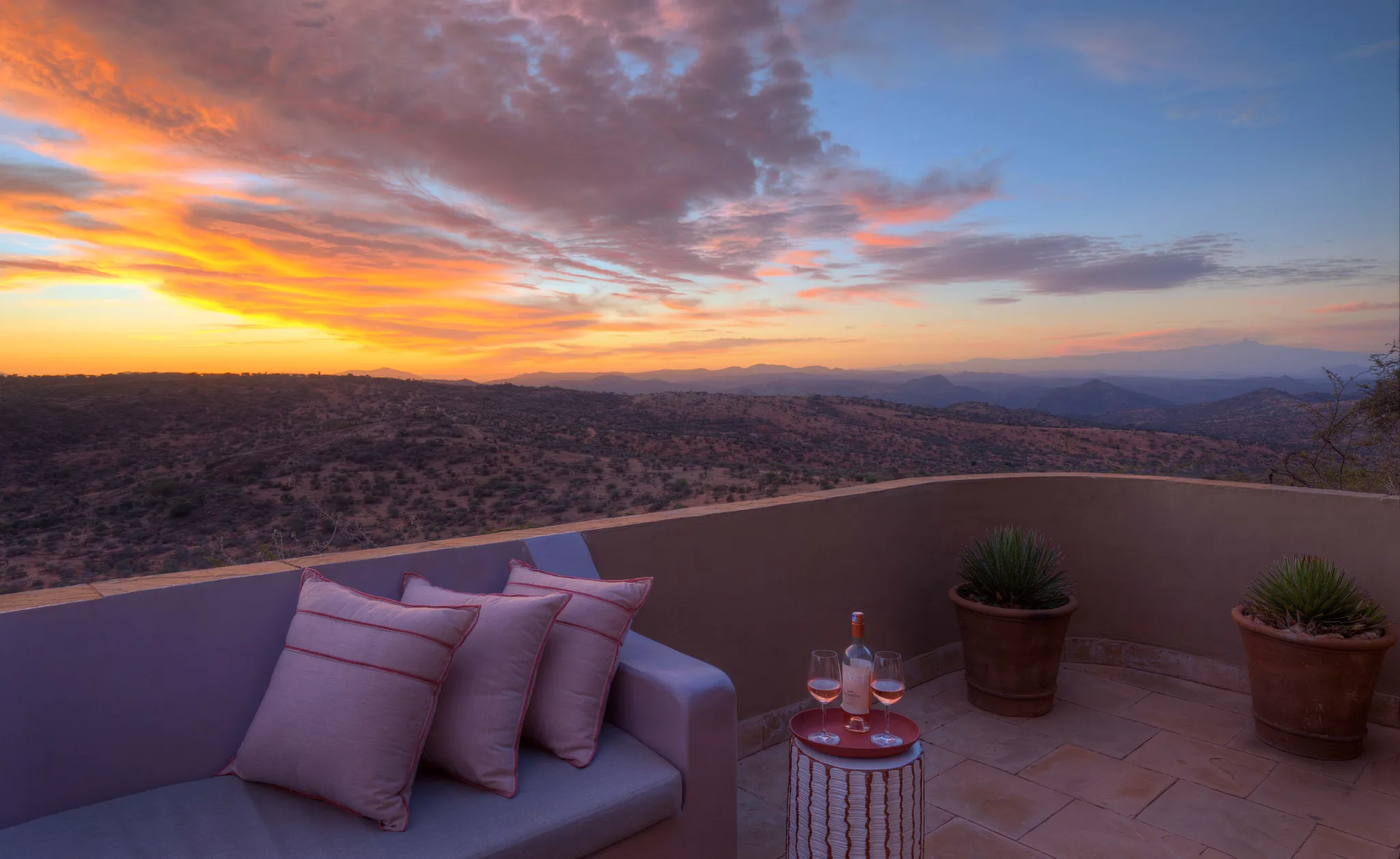 a view from Aloe house